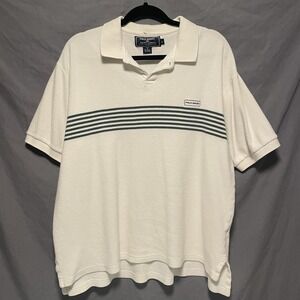 Vintage 1990s Polo Sport By Ralph Lauren Spell Out Flag Logo Polo Shirt L